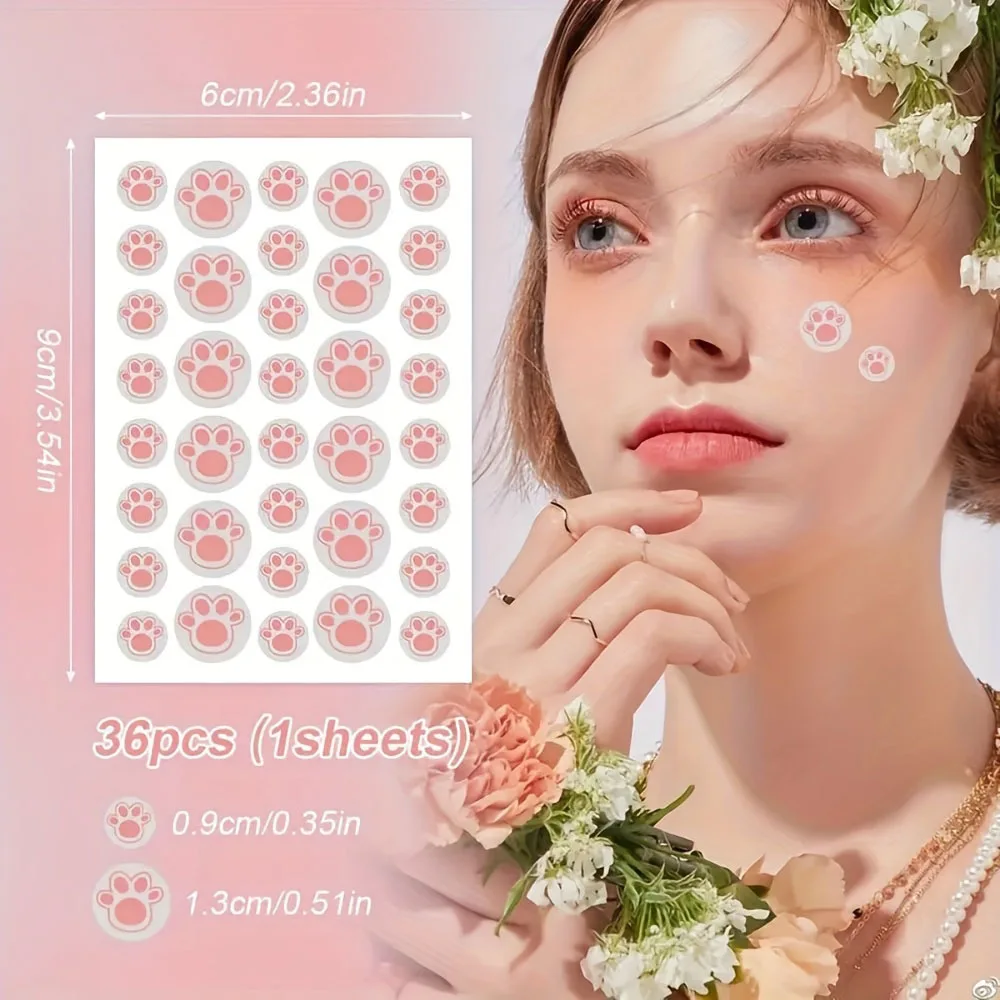 216 pieces of cat scratch cute design water-based gel acne patch - alcohol free, odorless, non irritating, cute acne patch