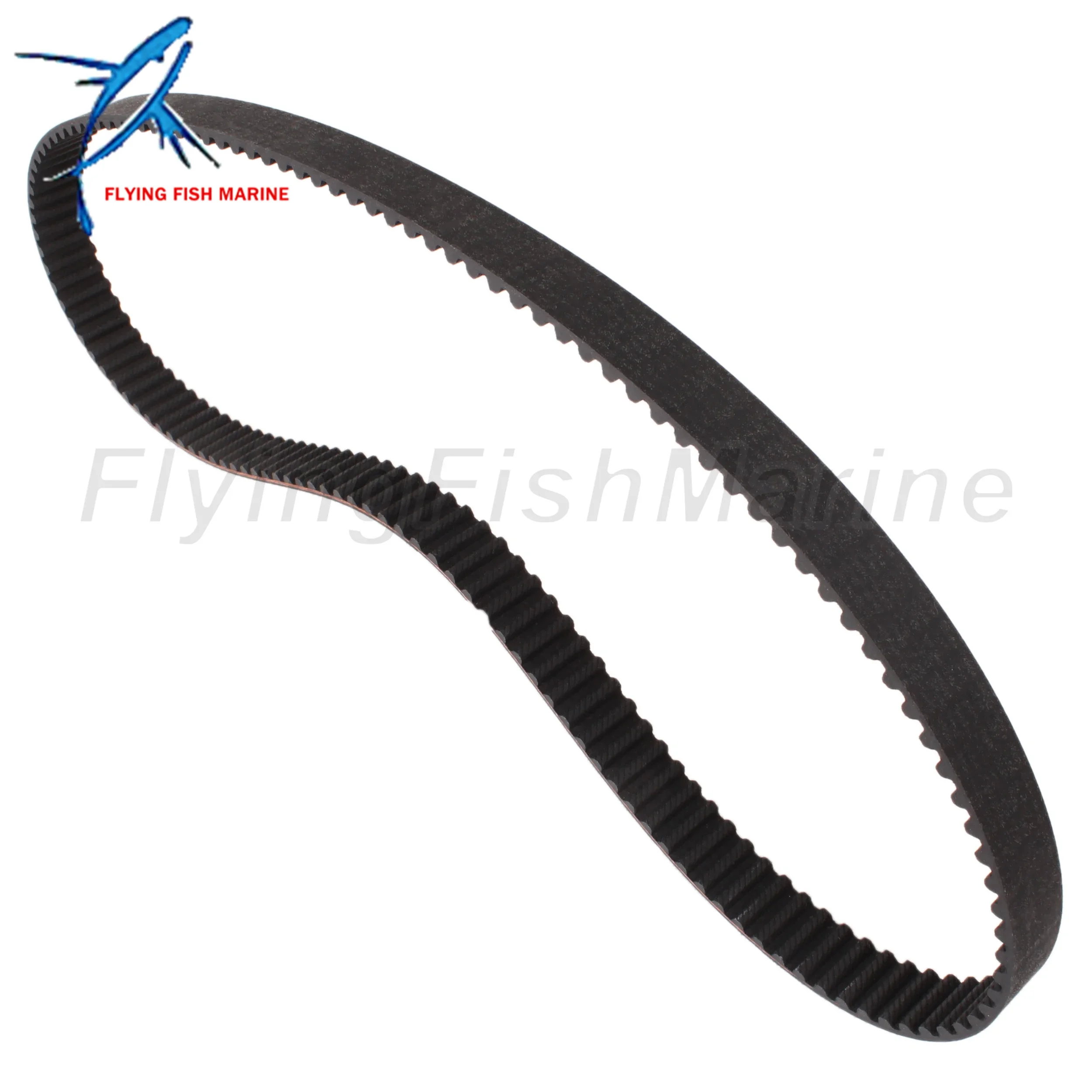 Outboard Motor 67F-46241-00 18-15131 Timing Belt for Yamaha 4-Stroke 75HP 80HP 90HP 100HP 115HP / 57-804145 for Mercury Mariner