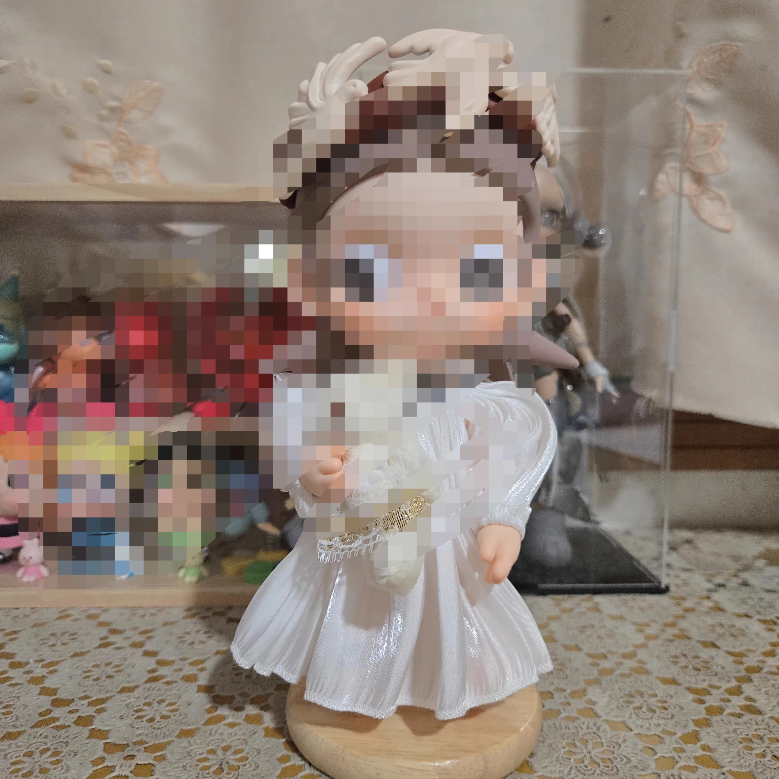 Wooden Base Doll Stands for Adjustable Figure Models