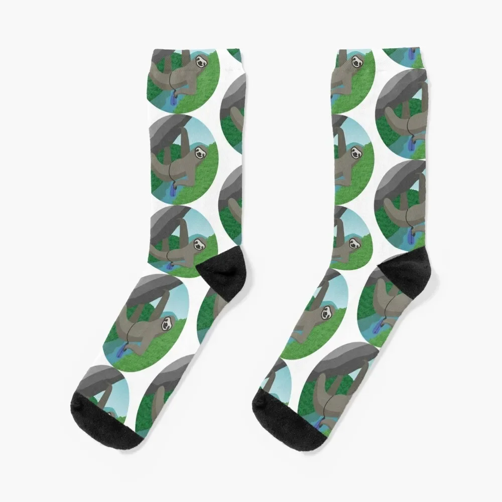 

Rock Climbing Sloth | New River Gorge Socks japanese fashion custom Woman Socks Men's