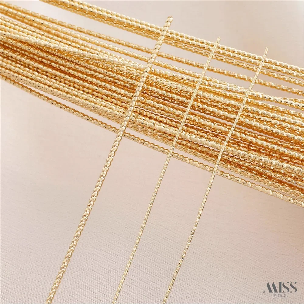 14K Gold-wrapped Batch Flower Hard Thread Twist Shape Embossed Gold Thread Pattern Thread DIY Winding Bracelet Ring Accessories