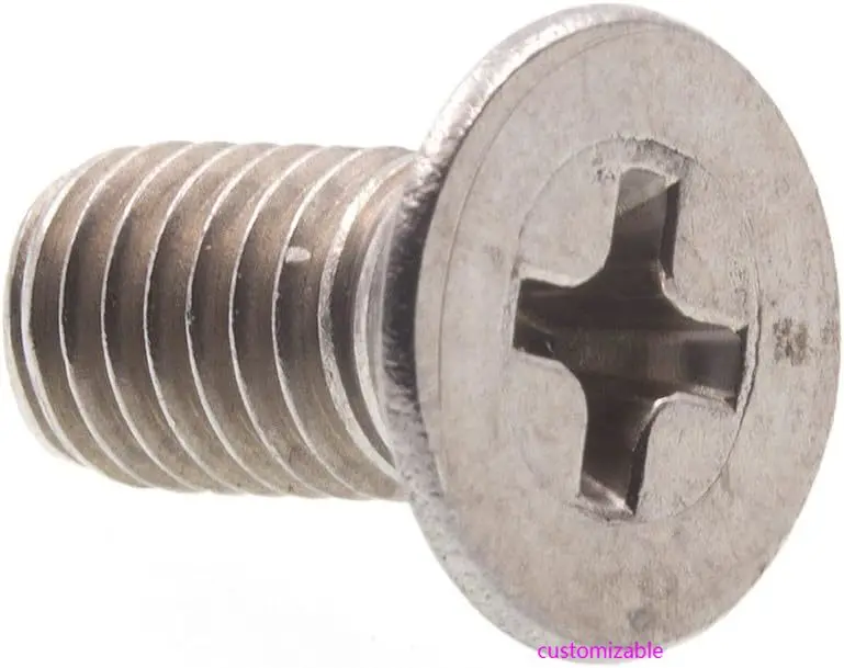 

9121316 Machine Screws, Metric, Flat Head, Phillips Drive, M5-0.8 X 10MM, Grade A2-70 Stainless Steel (10 Pack)