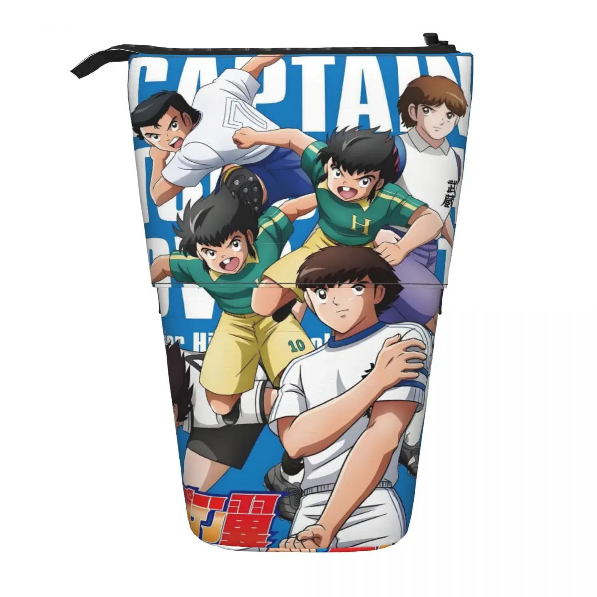 

Captains T-Tsubasas Telescopic Pencil Case Large Capacity Classic Cartoon Comic Retro Anime Pen Bag Box School Accessories