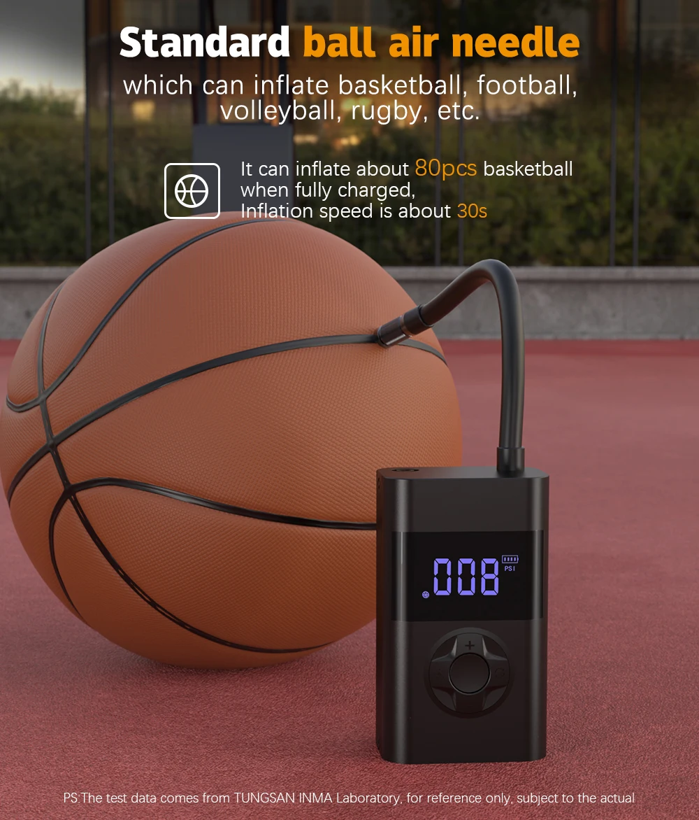 

Smart Air Pump Preset Tire Pressure Automatic Stop Rechargeable Battery Car Air Pump Air Tire Compressor Tire Inflator