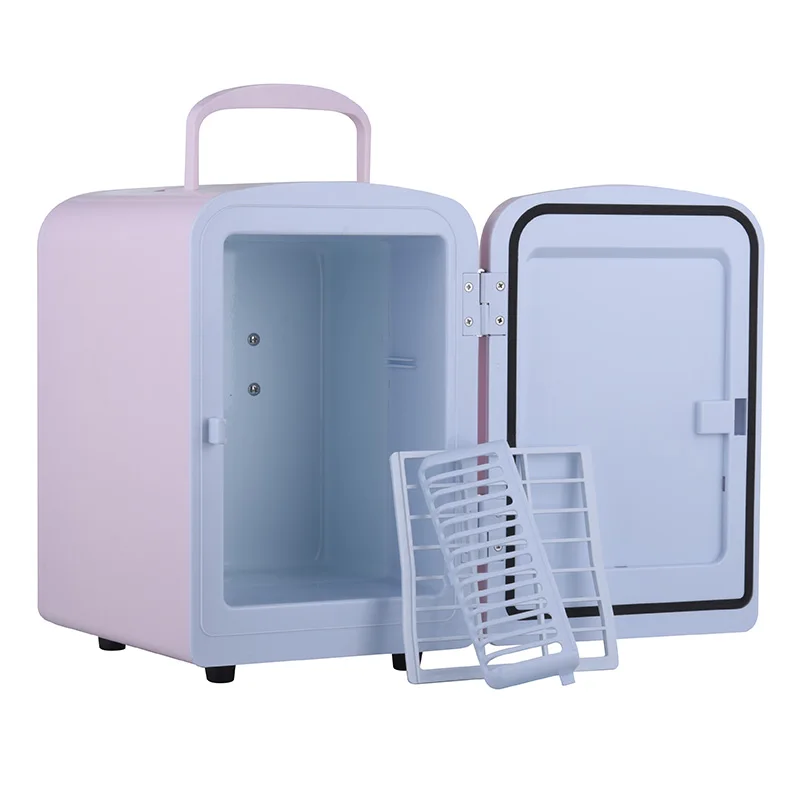 Portable  4L Mini Fridge 6 Can Portable Cooler & Warmer Compact Refrigerators for Food, Drinks, SkinCare,  GBW-4L 4L