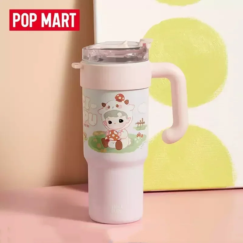 POP MART HACIPUPU SNUGGLE พร้อมคุณ Series Sippy ถ้วยแฟชั่นอุปกรณ์ต่อพ่วงของขวัญ 100% Original น่ารักอะนิเมะเดสก์ท็อปเครื่องประดับ