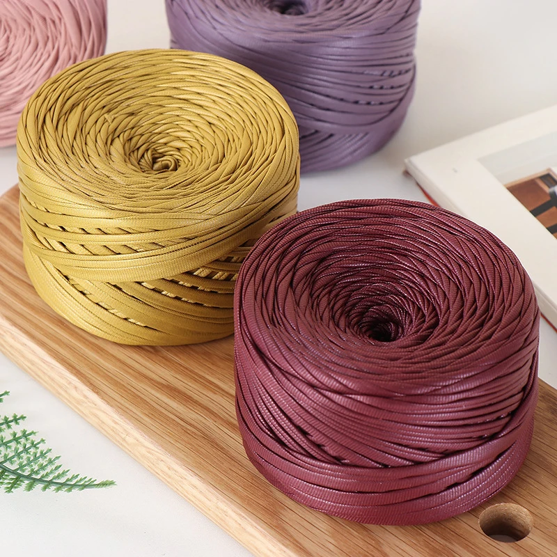 

200 г/рулон, матовая пряжа из искусственной кожи наппа, искусственная кожа, пряжа для вязания крючком, сделай сам, ручное вязание, шитье, поделки, длина около 90 м