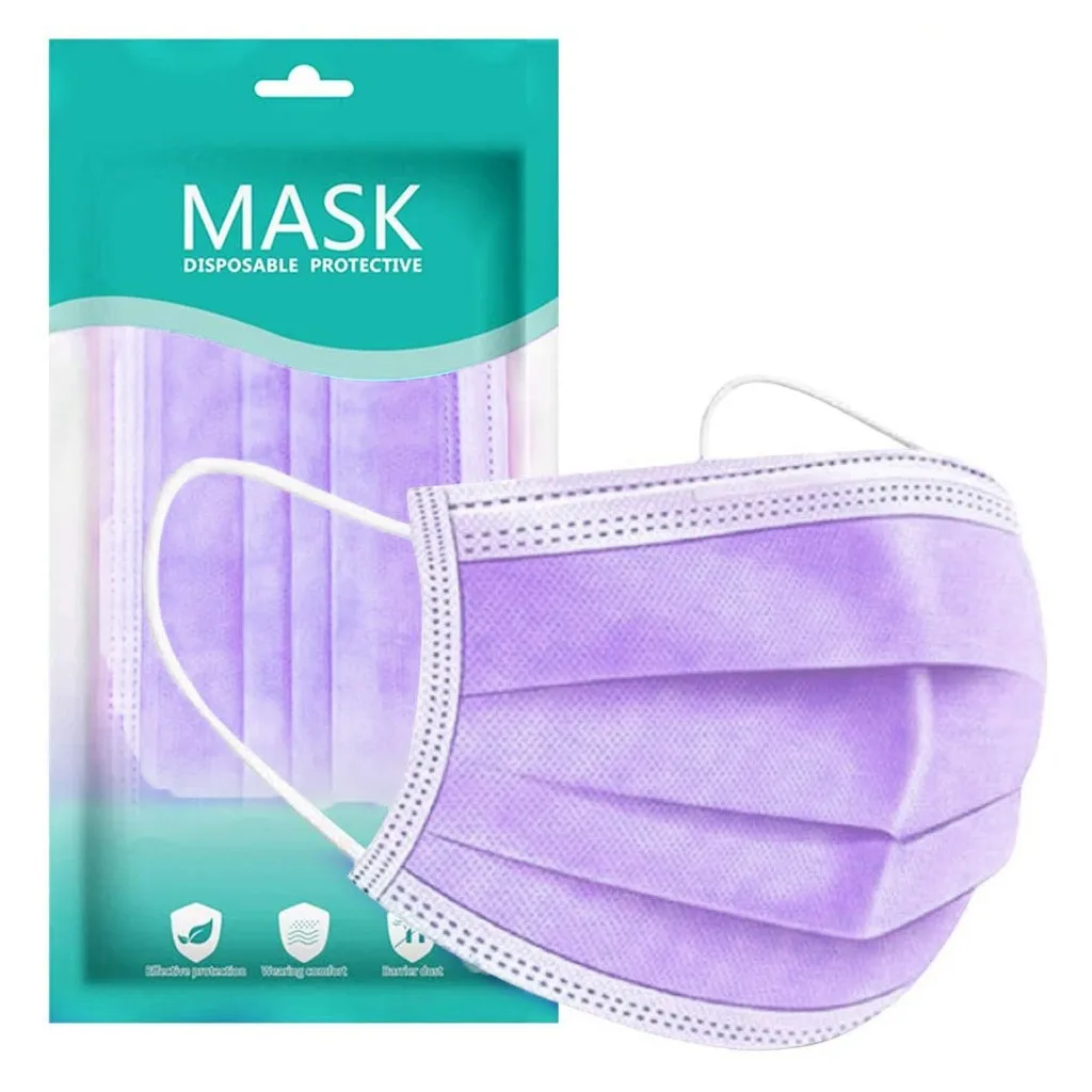 

Одноразовая маска для лица, персональная маска, 3Ply Ear Loop 50 шт., уличная Пылезащитная маска для лица, маски вые маски