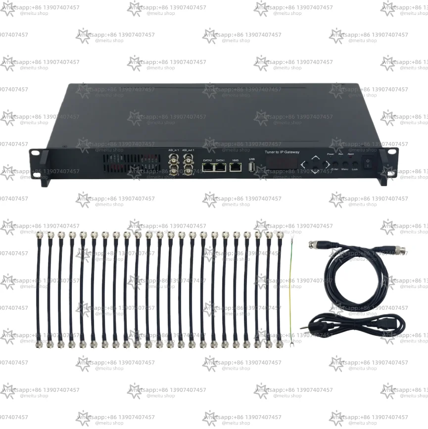 

3508B-24 Tuner to IP Gateway 24 Port Tuner DVBS2 Input IP Output Demodulation Tuner Support BISS Descrambling