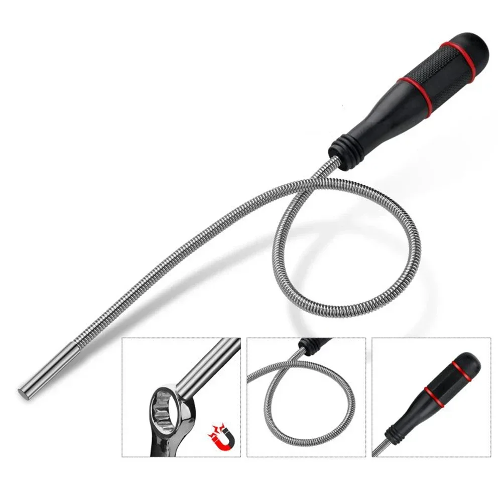 Telescopic Magnetic Pen Portable Stainless Steel Magnet Pick-up Tool Telescopic Pick-up Rod for Picking Up Nuts and Bolts