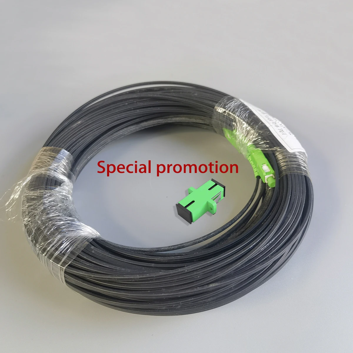 

Special promotion Fiber Drop Cable Optical Patch Cord Indoor FTTH SC/APC-SC/APC SM Fiber Optic Drop Cable Extension Cord 50M