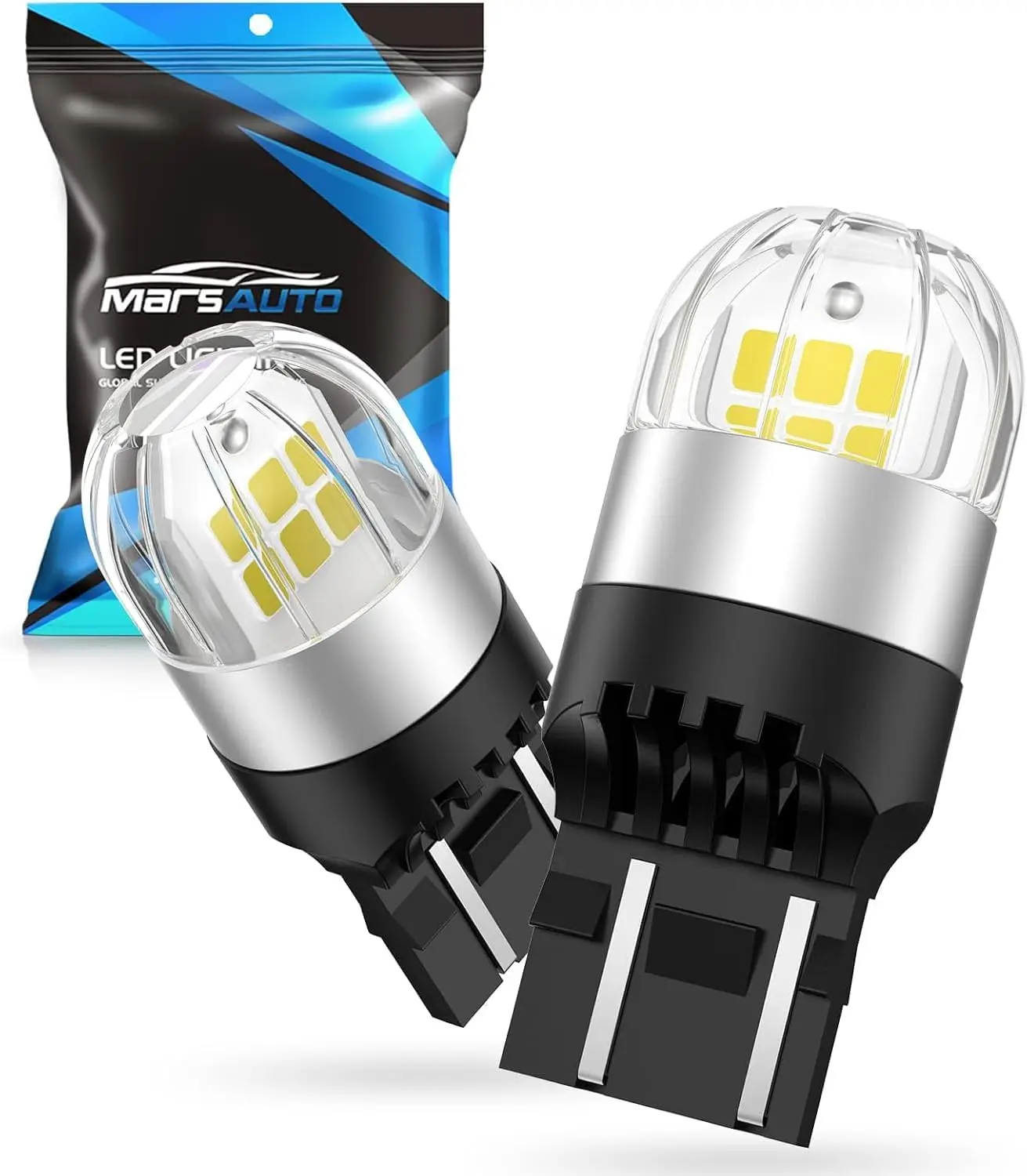 

7440 7443 Светодиодные лампы заднего хода, 300% яркий 7441 7444 W21W T20 Замена светодиодных ламп для стоп-сигналов, указатели поворота,