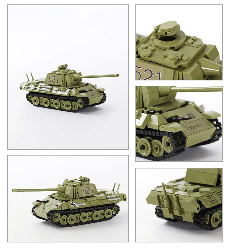 

World Wars Germany Panzerkampfwagen V Panther Tank Military Model Building Block WW2 Vehicle Construction Bricks Toys For Gifts