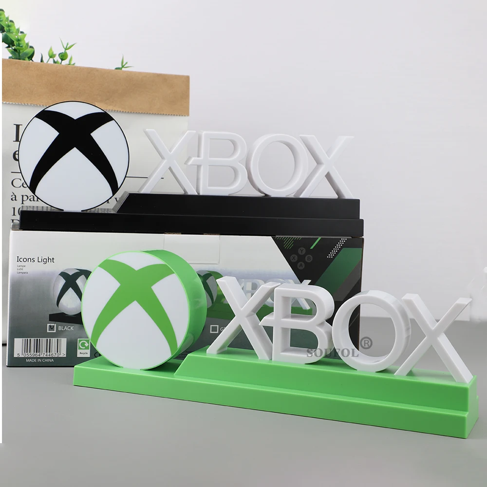 2025 جديد الألعاب النيون أيقونة أضواء مصباح ل X-BOX تسجيل لعبة التحكم الصوتي ديكور LED الجدول مصباح الموسيقى أجواء ضوء الليل