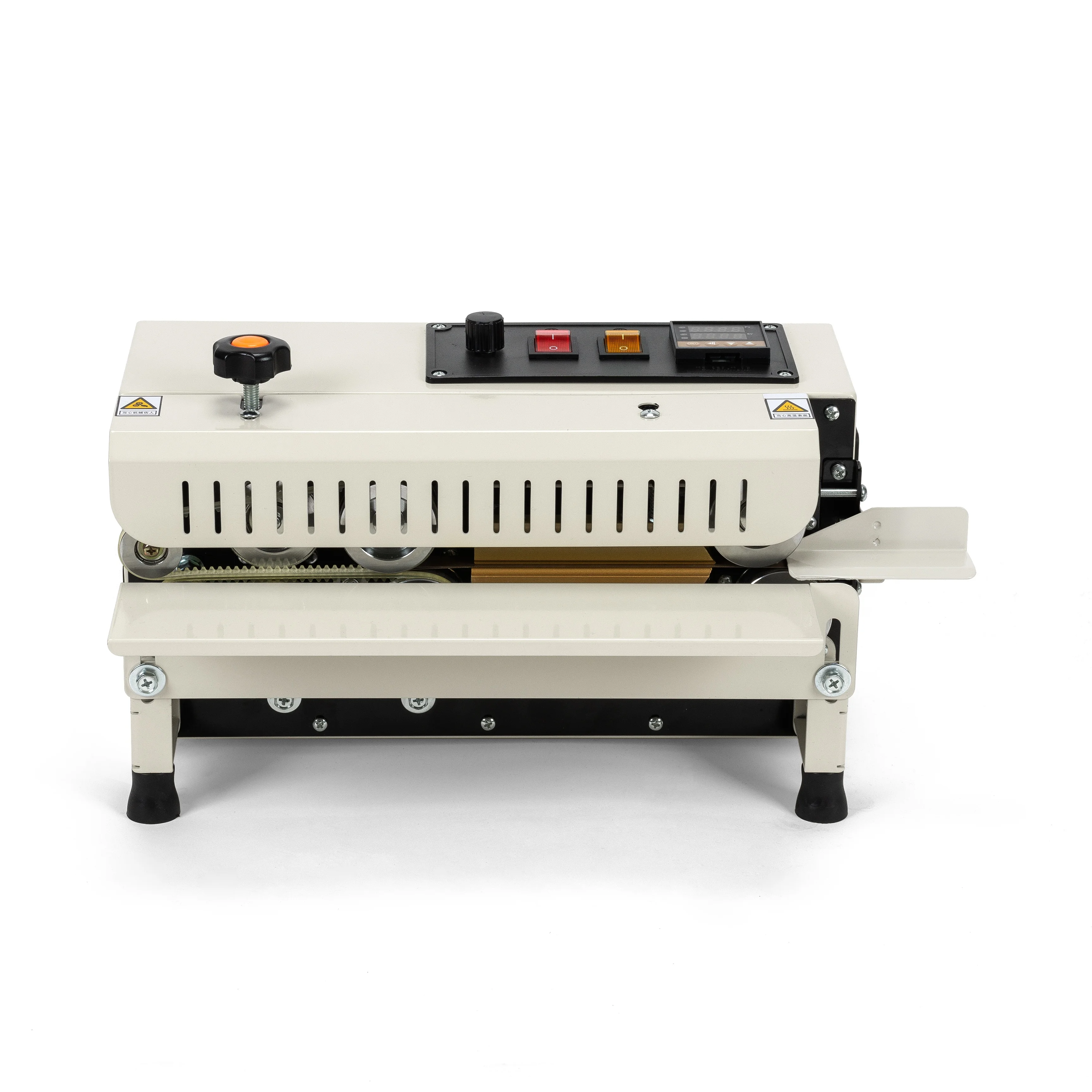 FR400 Mini Automatic Impulse Sealing Machine Package Sealing Machine Horizontal Heat for Biscuit Tea Foil Bag Packing