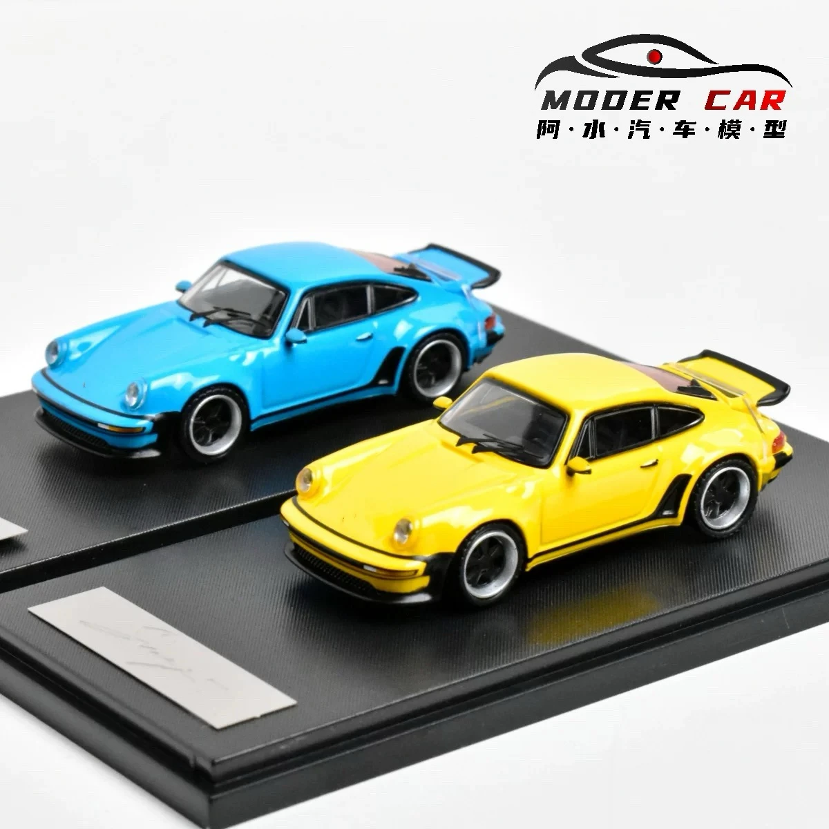 RM 1:64 930 Singer Turbo Study Open the back cover Diecast Model Car