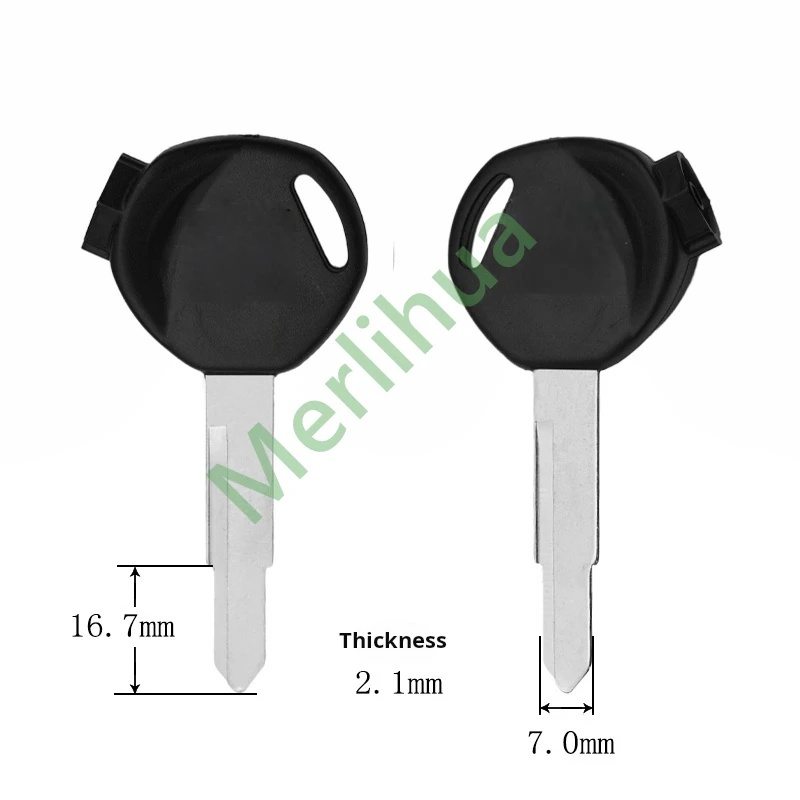 motorcycle key, suitable for Honda motorcycle key, Wuyang new short handle key blank, left slot / right slot