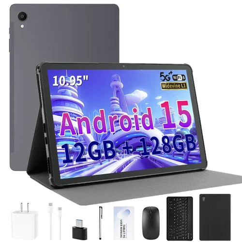 Tableta Android 15, 25, 12Gb + 128Gb + 1Tb Expandible,