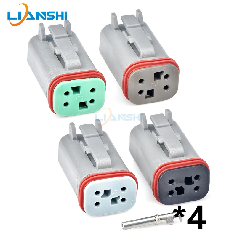 4 Pin Connector Wiring Harness Plug DT06-4S DT06-4SA DT06-4SB DT06-4SC DT06-4SD Automotive Connector