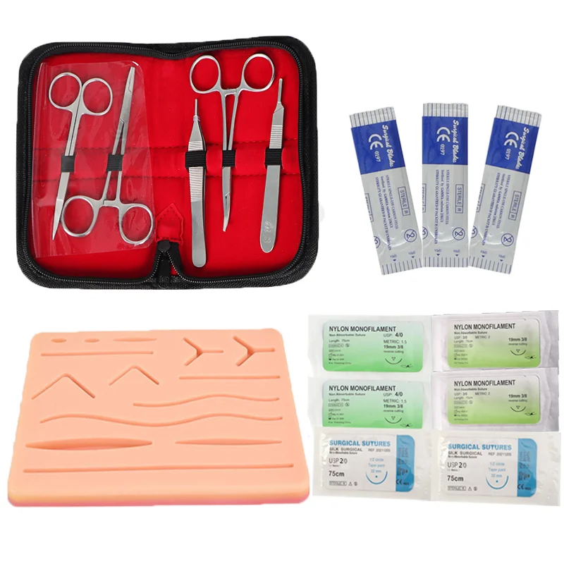 

Surgical Suture Kit Medical Supplies Anatomia Equipment Nursing Skin Pad Model Tool Accessories For Work Practice