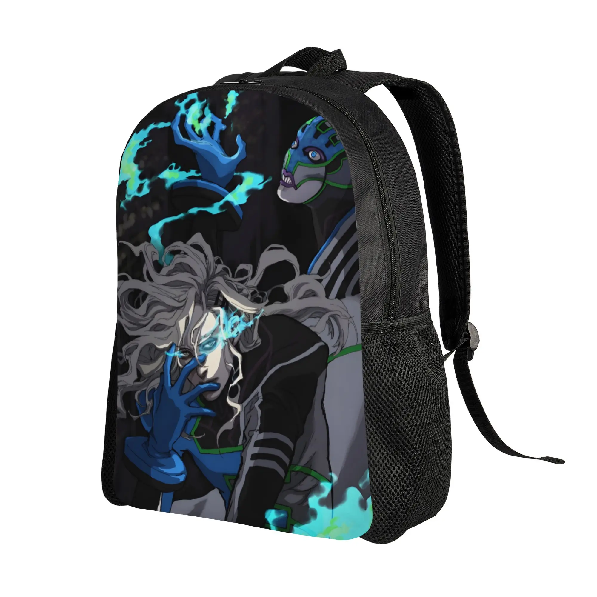 1Piece Tiger and Bunny Knapsack Lunatic Blue Flame Backpack New Semester Begins