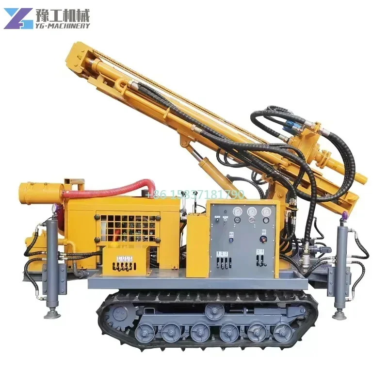 100m Water Well Pneumatic Drilling Rig Machine 300 Meter Deep Drilling Rig Construction Water Well Drill Rig Price for Indonesia