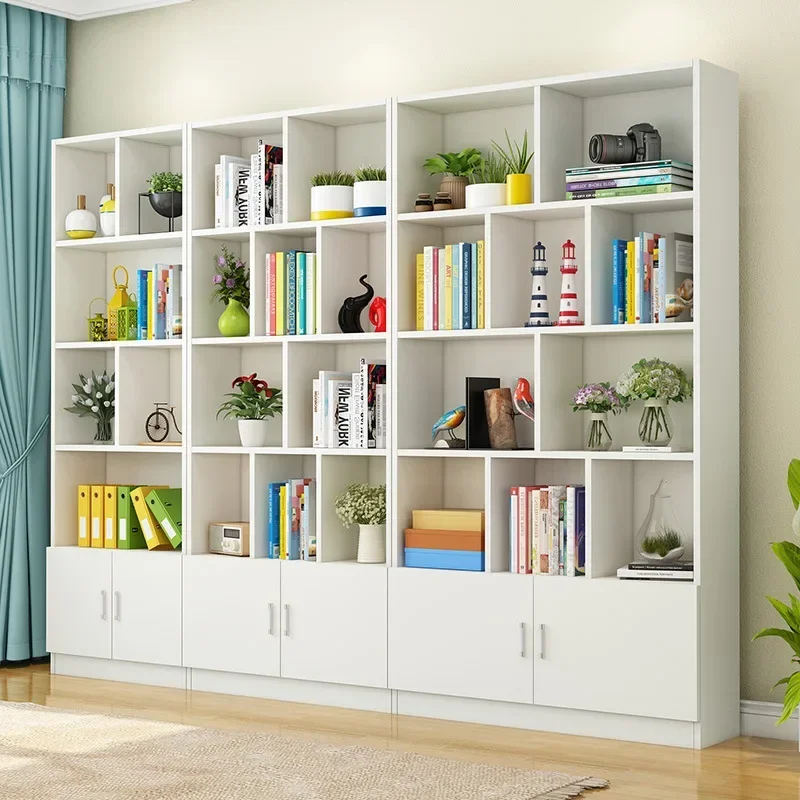 

Household bookcase free combination study shelf simple floor children's bookshelf living room storage multi-layer display cabine