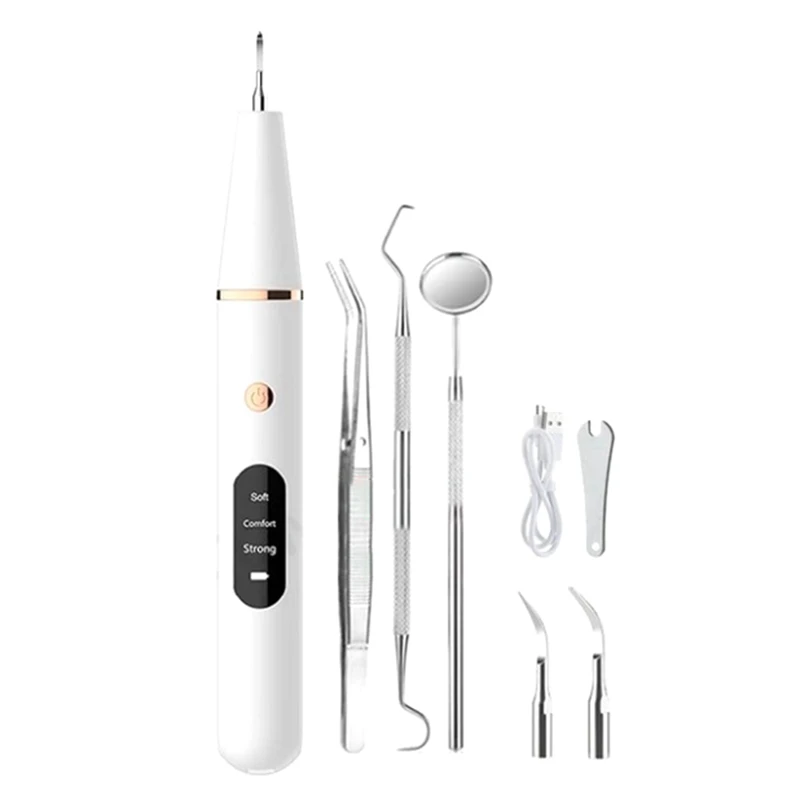 

Ultrasonic Scaler For Teeth Tartar Stain Tooth Calculus Remover Electric Sonic Teeth Plaque Cleaner Stone