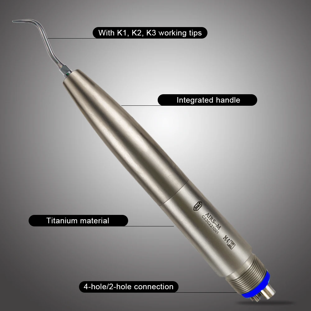 Dental Ultrasonic Scaler Titanium material Scaler Handpiece SONIC S with 3tips teeth cleaning whitening tools