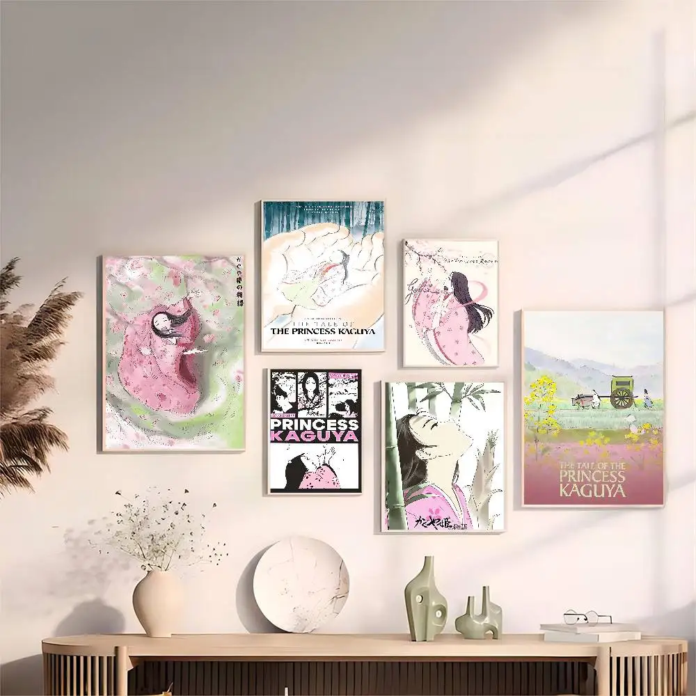 Anime Cosmic The Tale of The Princess Kaguya Classic Vintage Posters Vintage Room Home Bar Cafe Decor Nordic Home Decor