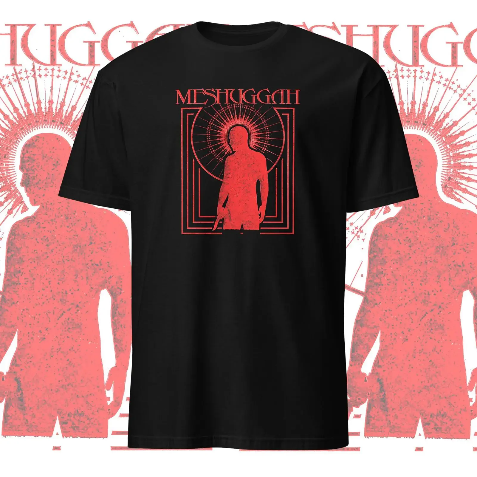 Meshuggah T Shirt Heavy Metal Clothing Streetwear vintage Washed Stretched graphic designer clothes Comfortable fashion homme