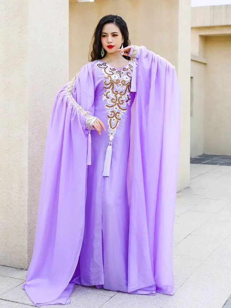 Mujer Allure danza nueva danza del vientre Khaleegy pelo Swing vestido de actuación estilo de hadas traje de actuación