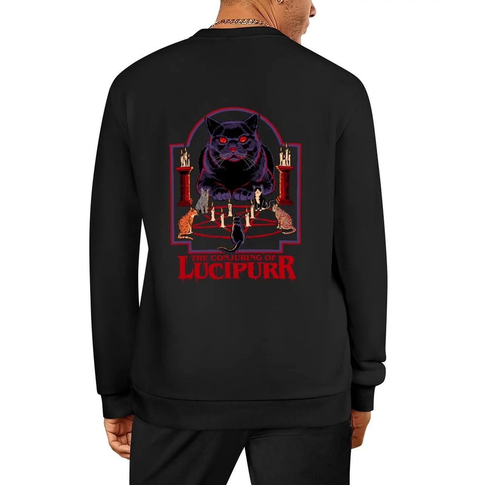 

Lucipurr Pullover men's sweat-shirt anime clothes men's clothes mens clothing men's sweatshirts