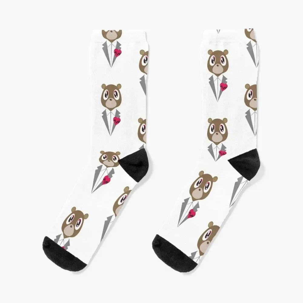 

Kanye West Bear Socks cycling basketball christmas stocking Women Socks Men's