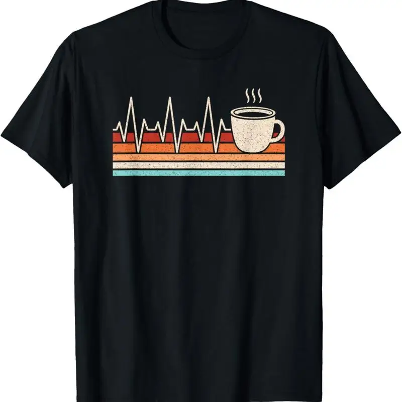 Coffee Heartbeat Lover Retro Cup Of T Shirt