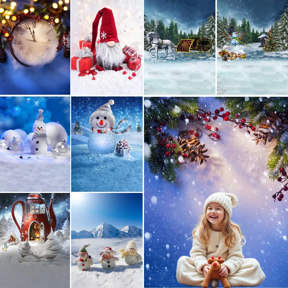 

MOON.QG Christmas Tree Background Pine Branch Pine Snowflake Backdrops For Photography Party Wallpaper Photo Studio Photobooth