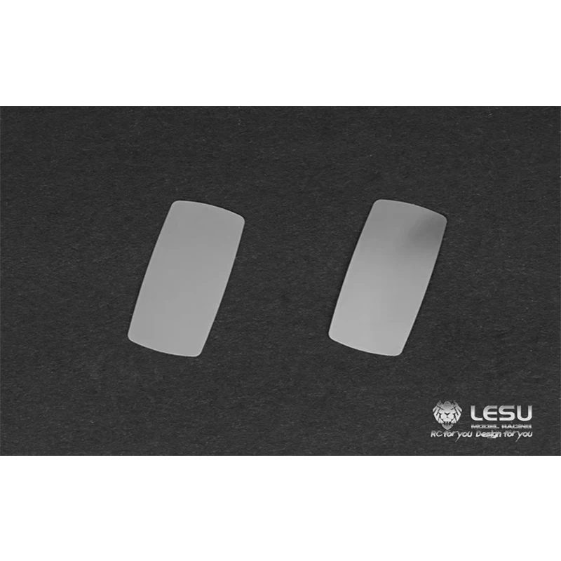1Pair Metal Rearview mirror lens for LESU 1/15 Hydraulic Loader RC Truck DIY Model Remote Control Car Th05797-Smt3