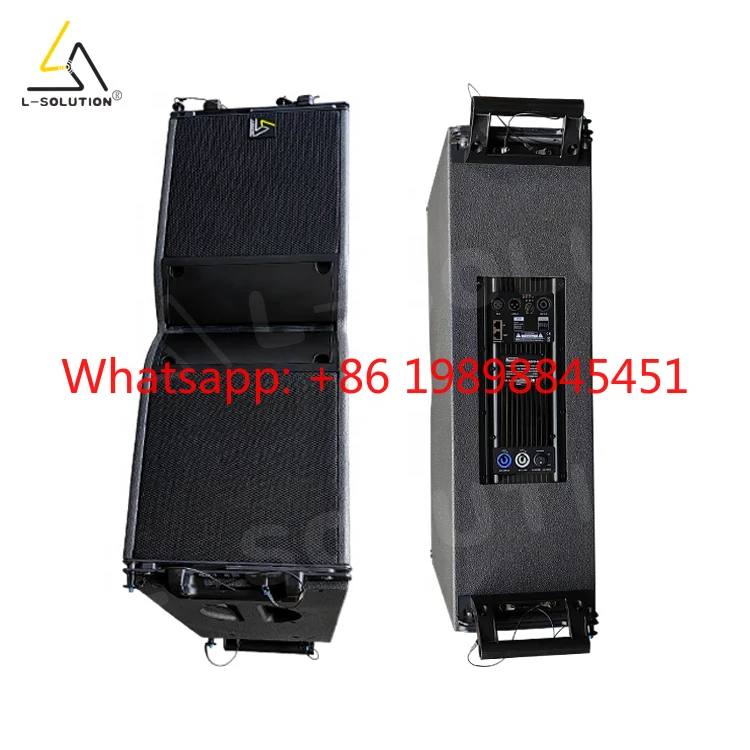 

L-SOLUTION K210-A Active Line Array Speaker, 3600W Peak, Dual 10" 8Ω Wood Shell