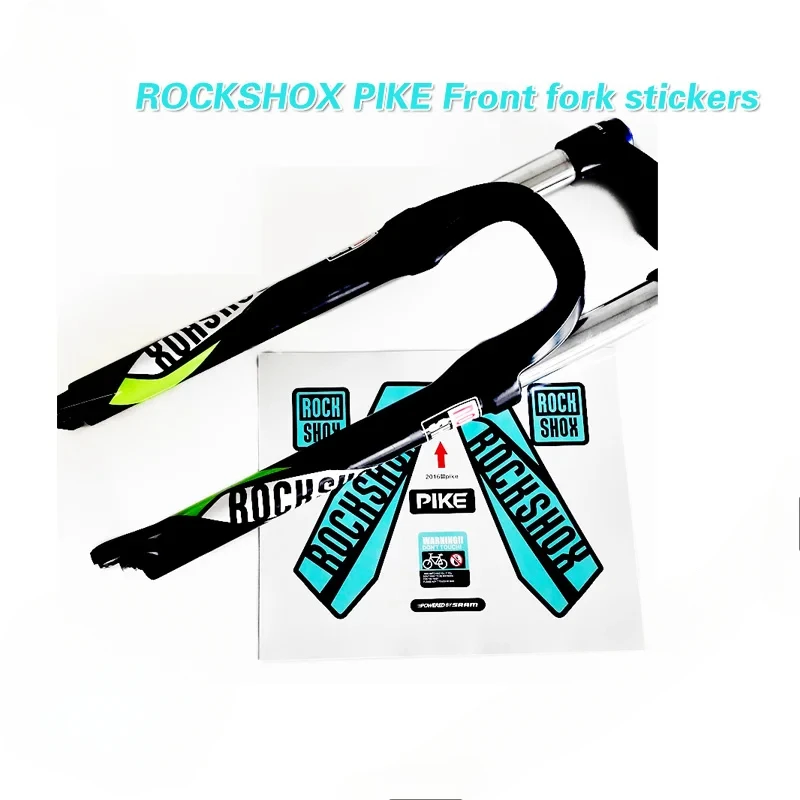 rockshox pike Front fork sticker PIKE mountain bike front fork stickers Bicycle waterproof sunscreen stickers front fork decals