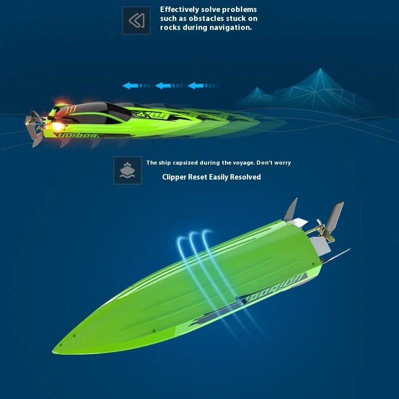 Full Scale Multifunctional Remote Control Brushless Motor With Double-Layer Waterproof Design For High-Speed Racing Speedboats