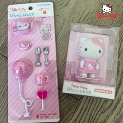 Sanrio Hello Kitty Cinnamoroll Melody  Kuromi Mini Magnetic Toy Pendant Box Kawaii Anime Figure Doll Toy Home Decoration Gift