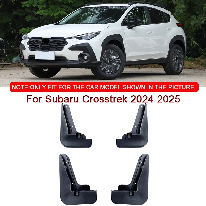 

For Subaru Crosstrek 2024 2025 Car Styling ABS Car Mud Flaps Splash Guard Mudguards MudFlaps Front Rear Fender Auto Accessories