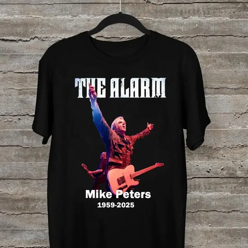 THE ALARM Äì Mike Peters 1959 2025 Fan Black All Size  T shirt