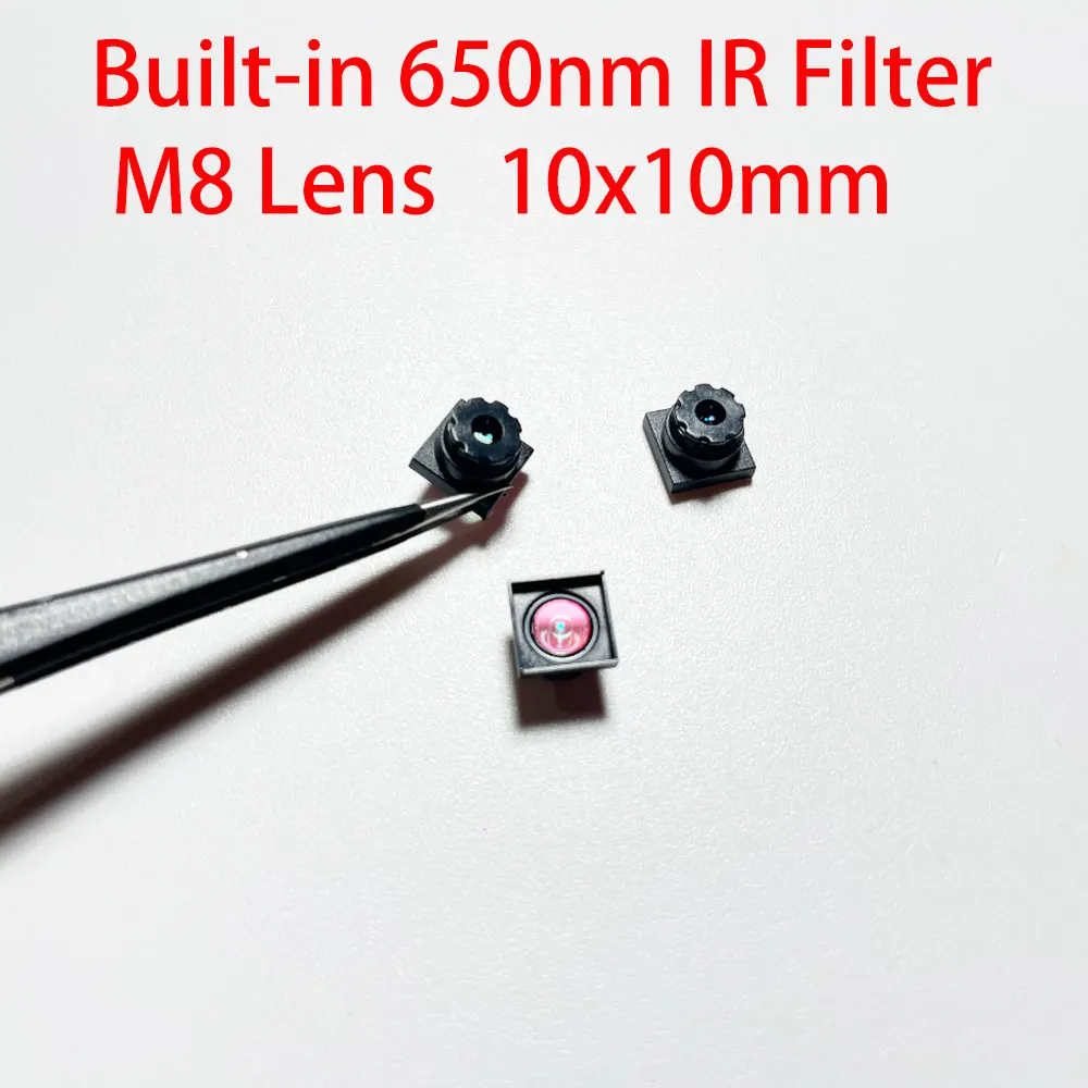 HD M8 Lens 10X10 Built-in 650nm IR Filter CCTV Lenses for ALL HD Mini Cameras Pcb Recognition Drones QR Barcode Scanning