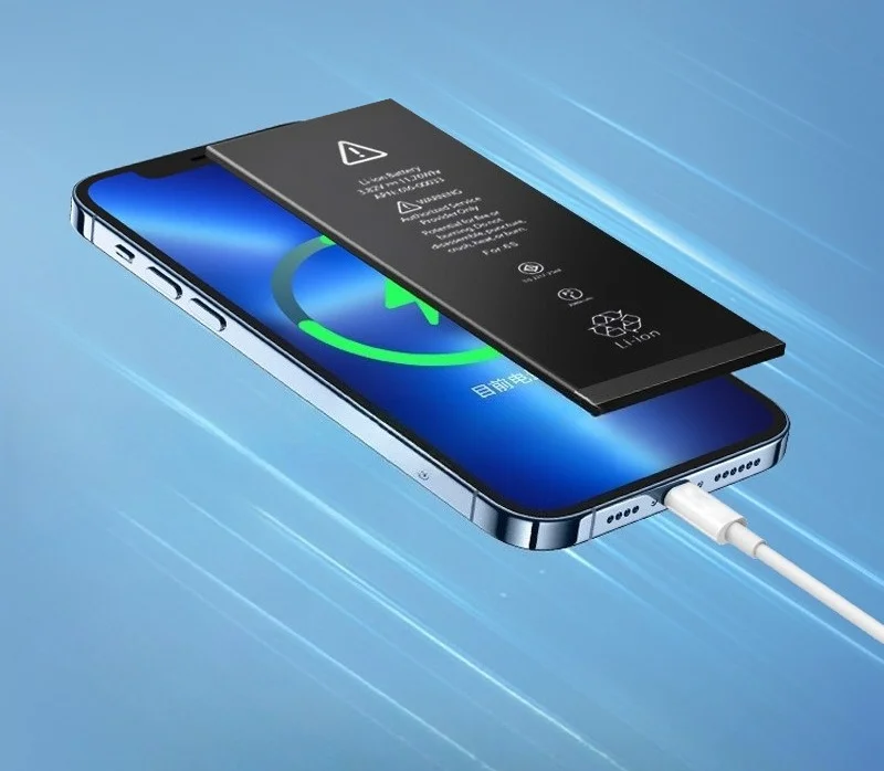 아이폰 12/11/X/8/7/6s/5s용 6980mAh 고용량 배터리, 장시간 지속되는 리튬이온 교체 배터리