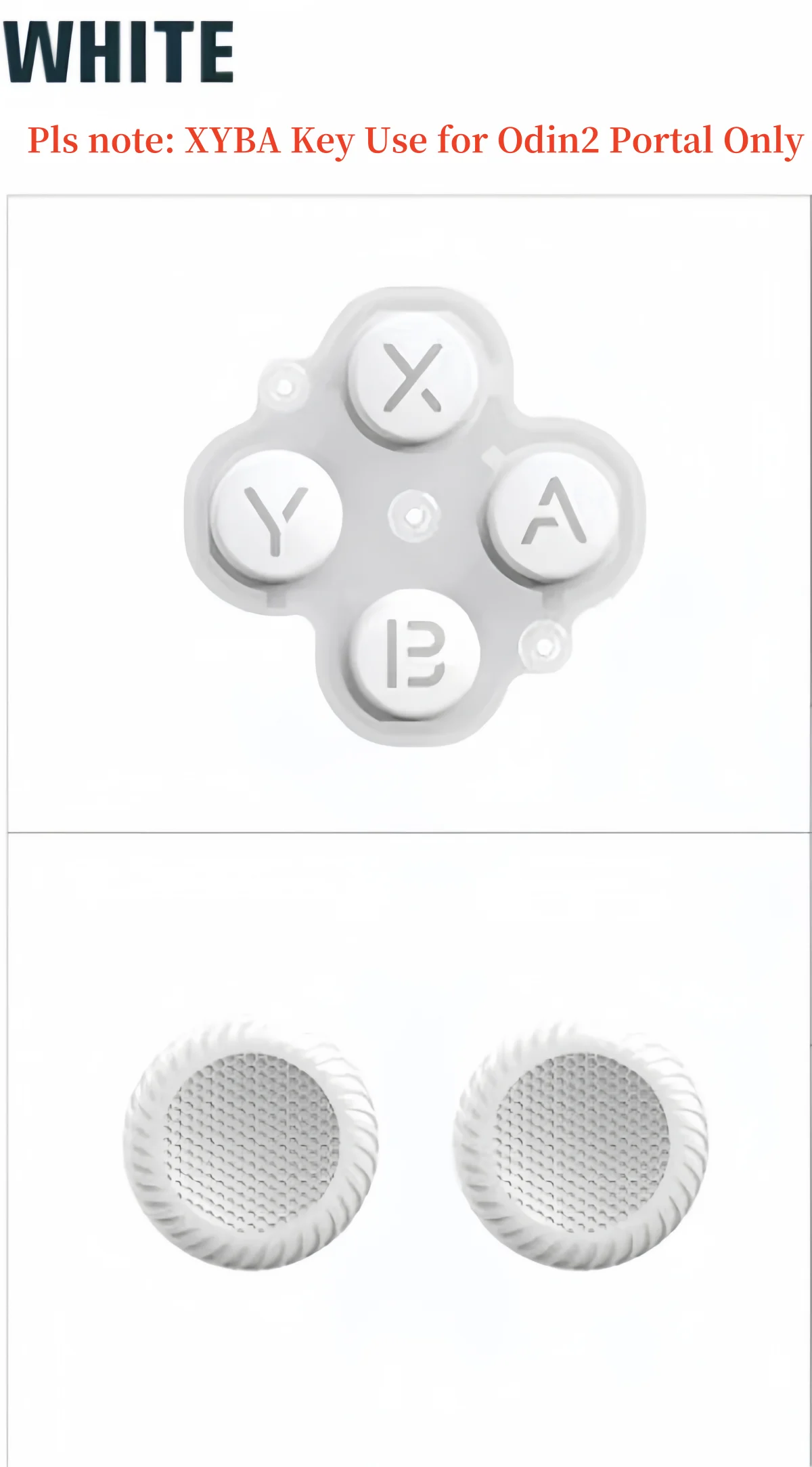 公式 AYN Odin 2 ジョイスティックキャップ Odin 2 ポータル/Odin 2 ミニ/Odin2 ゲームコンソールロッカーキャップ交換用 X A B Y キー