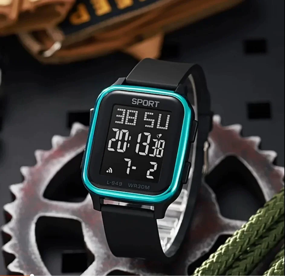 Reloj despertador de cuenta atrás militar 2025, reloj de pulsera con luz LED resistente al agua de 5bar, reloj deportivo para hombre con movimiento Digital japonés