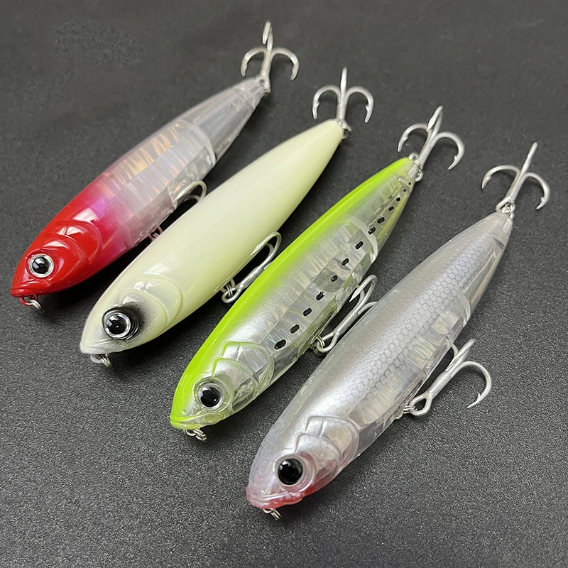 17g Surface Pencil Fishing Lures Walk the Dog Floating Wobbler Laser Artificial Bait for Trout Bass Top Water Swimbait Equipment