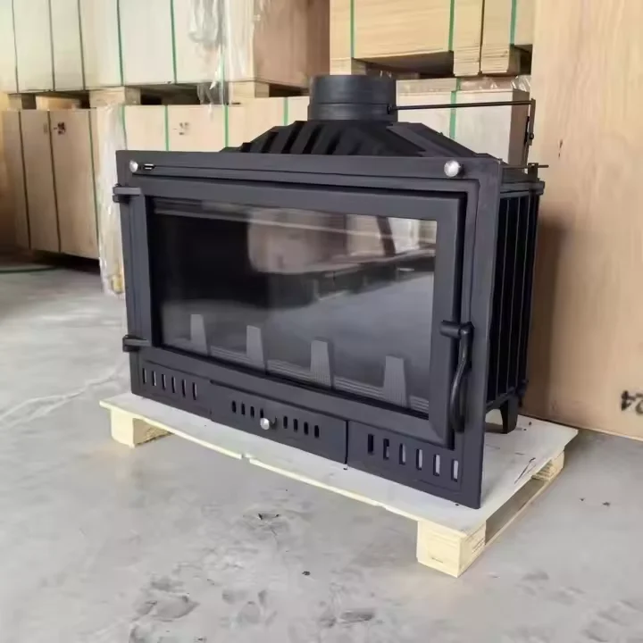 

Indoor Wood Burning Stove Supports Wooden Household Outdoor Hot Sale Modern Stainless Steel Built-In Fireplace Insert Matt Black