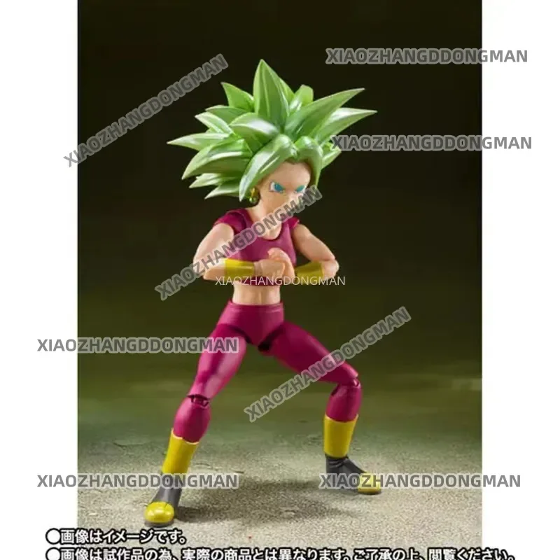 En stock, enviado en 48 horas Original BANDAI S.H.Figuarts Dragon Ball Super Super Saiyan Kefla Anime figura de acción de juguete